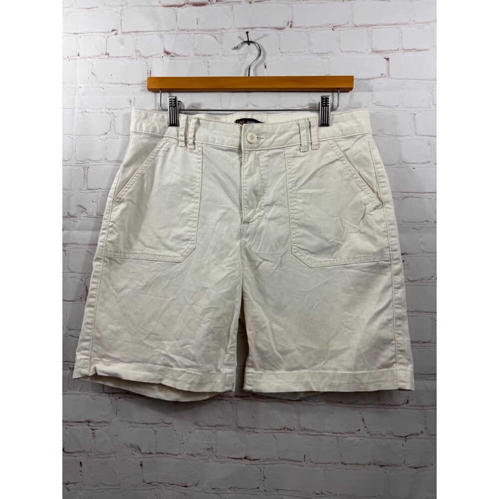 Lee Regular Fit Shorts Womens Size 12 Medium Cream Color Casual Streetwear